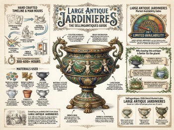 Large Antique Jardinieres Guide Infographic