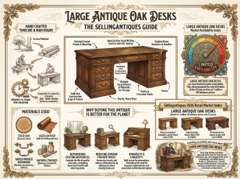 Large Antique Oak Desks Guide Infographic