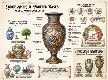 Large Antique Painted Vases Guide Infographic