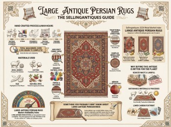 Large Antique Persian Rugs Guide Infographic