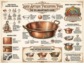 Large Antique Preserving Pans Guide Infographic