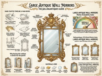 Large Antique Wall Mirrors Guide Infographic
