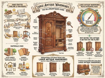 Large Antique Wardrobes Guide Infographic