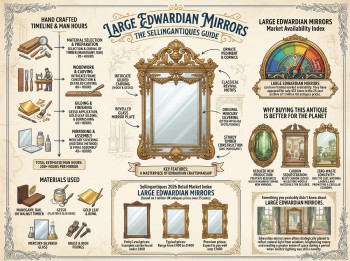 Large Edwardian Mirrors from 6 Shops
