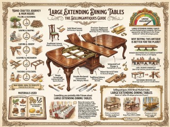 Large Extending Dining Tables Guide Infographic
