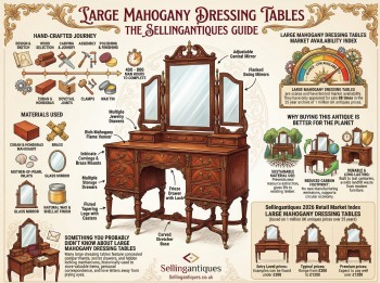 Large Mahogany Dressing Tables Guide Infographic