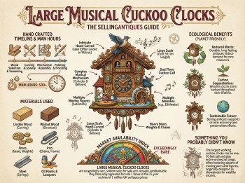 Large Musical Cuckoo Clocks Guide Infographic