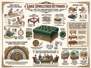 Large Upholstered Ottomans Guide Infographic