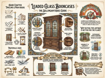 Leaded Glass Bookcases Guide Infographic