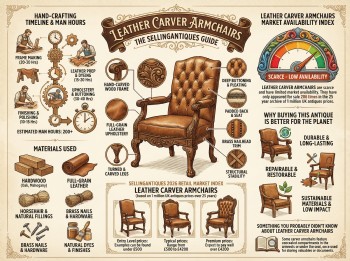 Leather Carver Armchairs Guide Infographic