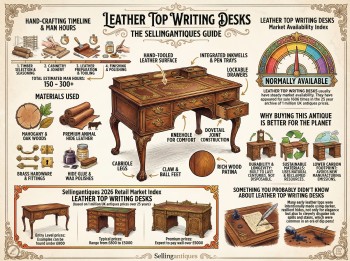 Leather Top Writing Desks Guide Infographic