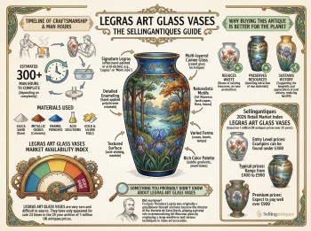 Legras Art Glass Vases Guide Infographic