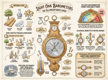 Light Oak Barometers from 3 Shops