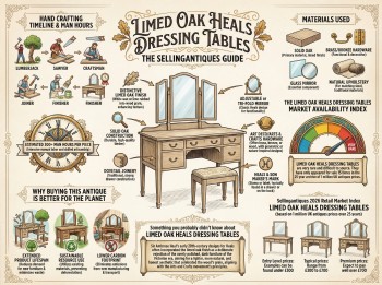 Limed Oak Heals Dressing Tables Guide Infographic