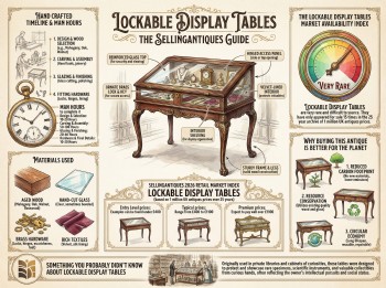 Lockable Display Tables Guide Infographic