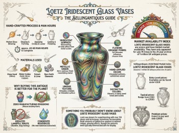 Loetz Iridescent Glass Vases Guide Infographic