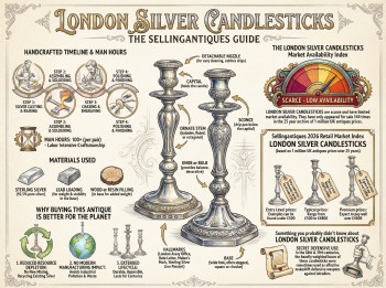 London Silver Candlesticks Guide Infographic