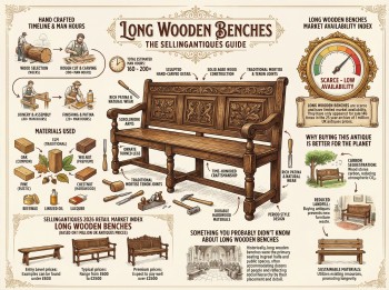 Long Wooden Benches Guide Infographic