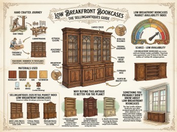 Low Breakfront Bookcases Guide Infographic