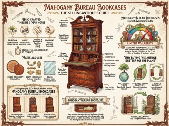 Mahogany Bureau Bookcases Guide Infographic