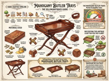 Mahogany Butler Trays Guide Infographic