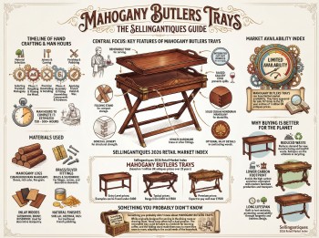 Mahogany Butlers Trays Guide Infographic