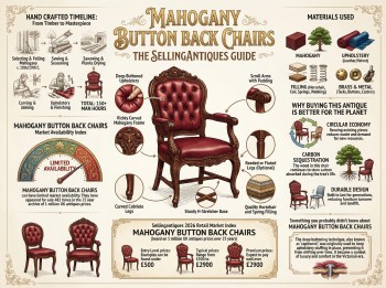 Mahogany Button Back Chairs Guide Infographic