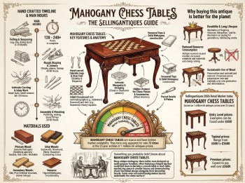 Mahogany Chess Tables Guide Infographic