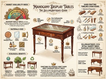 Mahogany Display Tables Guide Infographic