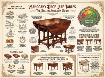 Mahogany Drop Leaf Tables Guide Infographic