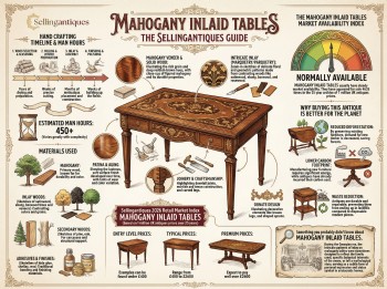 Mahogany Inlaid Tables Guide Infographic