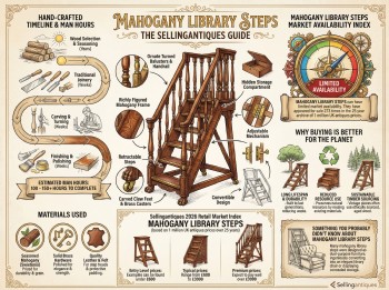Mahogany Library Steps Guide Infographic