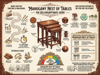 Mahogany Nest Of Tables Guide Infographic