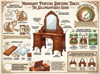 Mahogany Pedestal Dressing Tables Guide Infographic