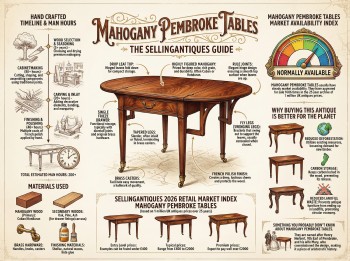 Mahogany Pembroke Tables Guide Infographic