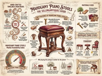 Mahogany Piano Stools Guide Infographic