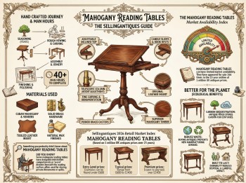 Mahogany Reading Tables Guide Infographic
