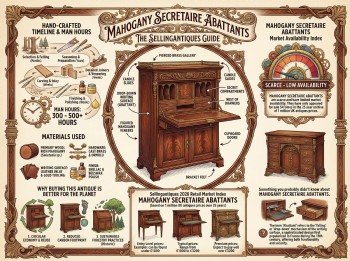 Mahogany Secretaire Abattants Guide Infographic