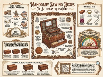 Mahogany Sewing Boxes Guide Infographic