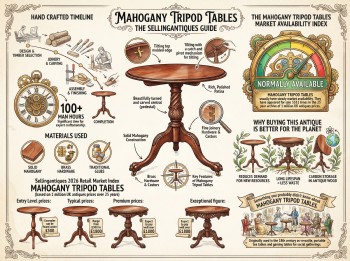 Mahogany Tripod Tables Guide Infographic