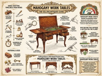 Mahogany Work Tables Guide Infographic