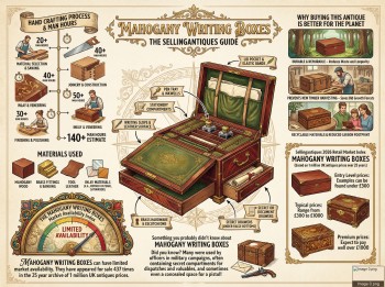 Mahogany Writing Boxes Guide Infographic
