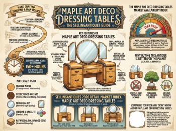 Maple Art Deco Dressing Tables Guide Infographic