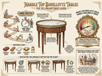 Marble Top Bouillotte Tables Guide Infographic