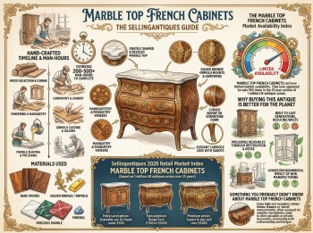 Marble Top French Cabinets Guide Infographic