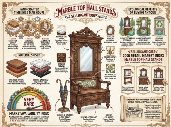 Marble Top Hall Stands Guide Infographic