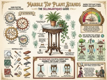 Marble Top Plant Stands Guide Infographic