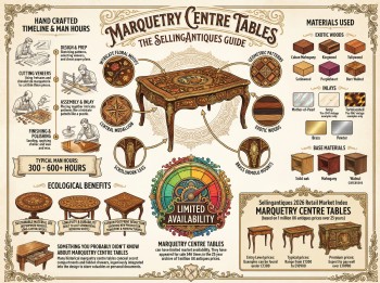 Marquetry Centre Tables Guide Infographic
