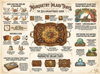 Marquetry Inlaid Trays Guide Infographic