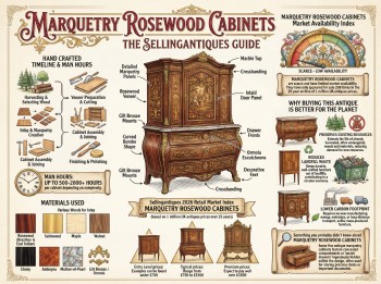 Marquetry Rosewood Cabinets Guide Infographic